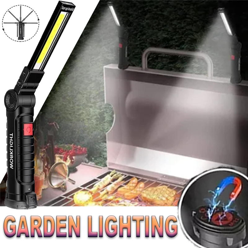 Outdoor Adventure Trips - Torcia LED portatile con gancio magnetico