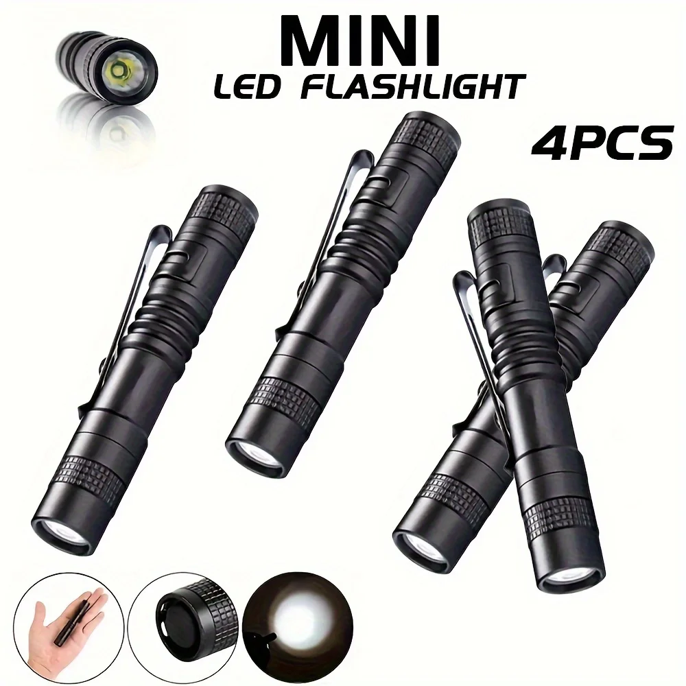 Outdoor Adventure Trips - 1-4 pezzi mini torcia portatile con