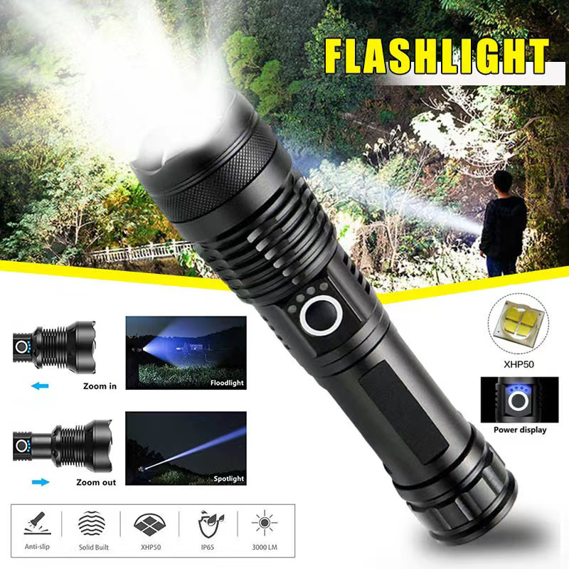 Outdoor Adventure Trips - Torcia a LED XHP70 ad alta