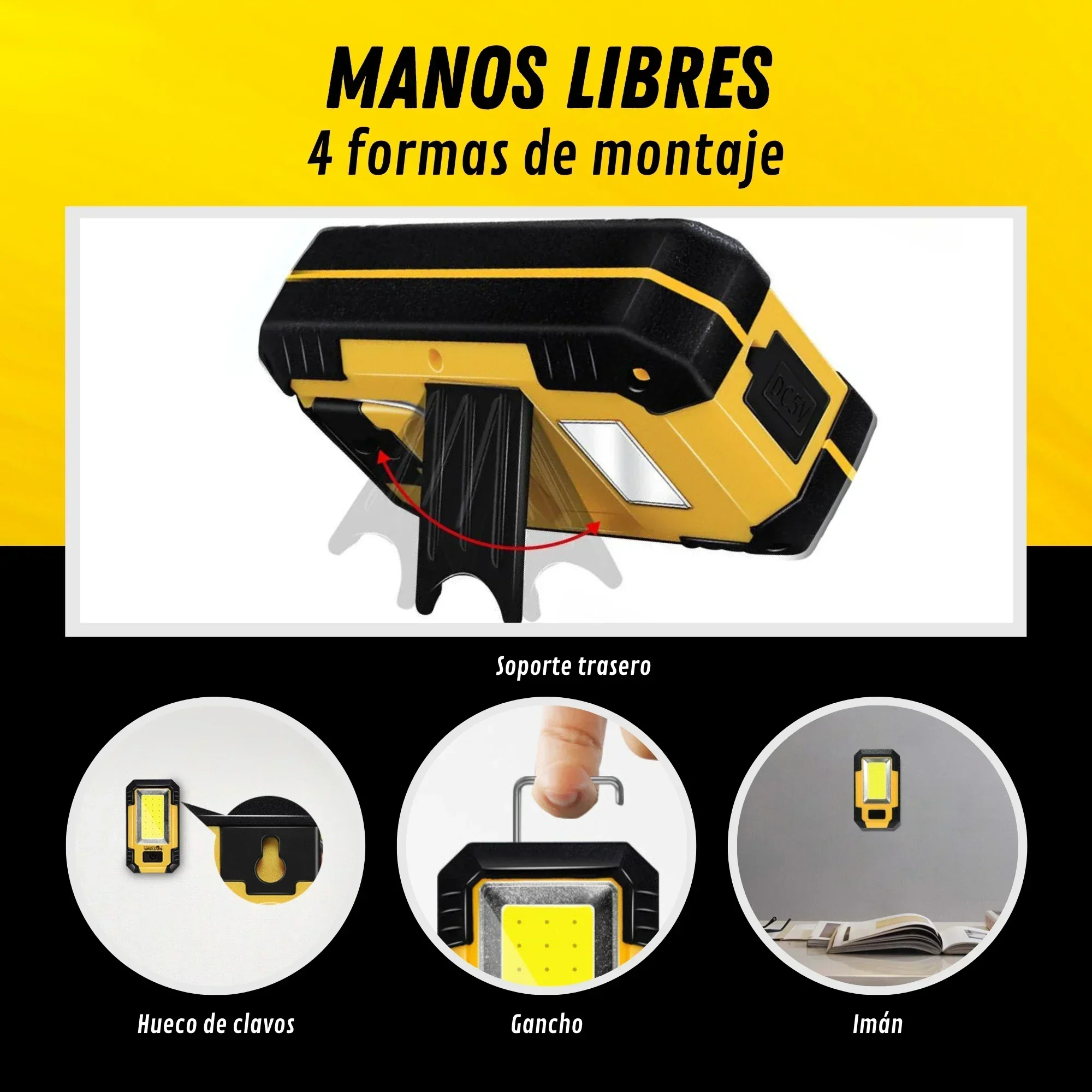 Torcia da Lavoro Ricaricabile  - Outdoor Adventure Trips recensione e prezzo